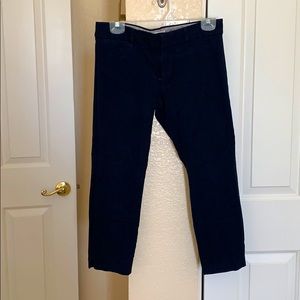 Navy Banana Republic Sloan crop
